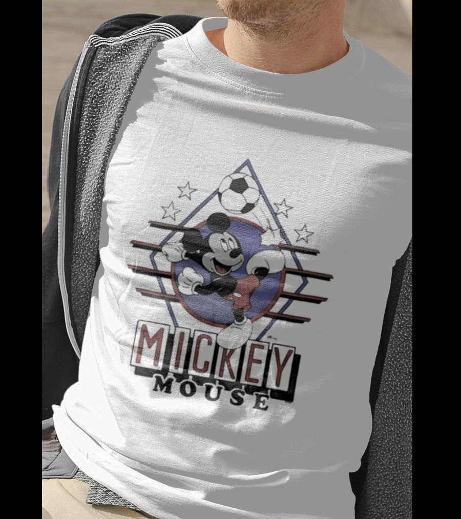 Mickey Mouse Soccer Stars USA Cartoon T-Shirt