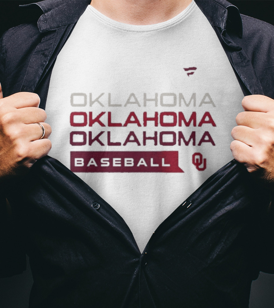 Oklahoma Baseball Tri Blend Fan Gear T-Shirt