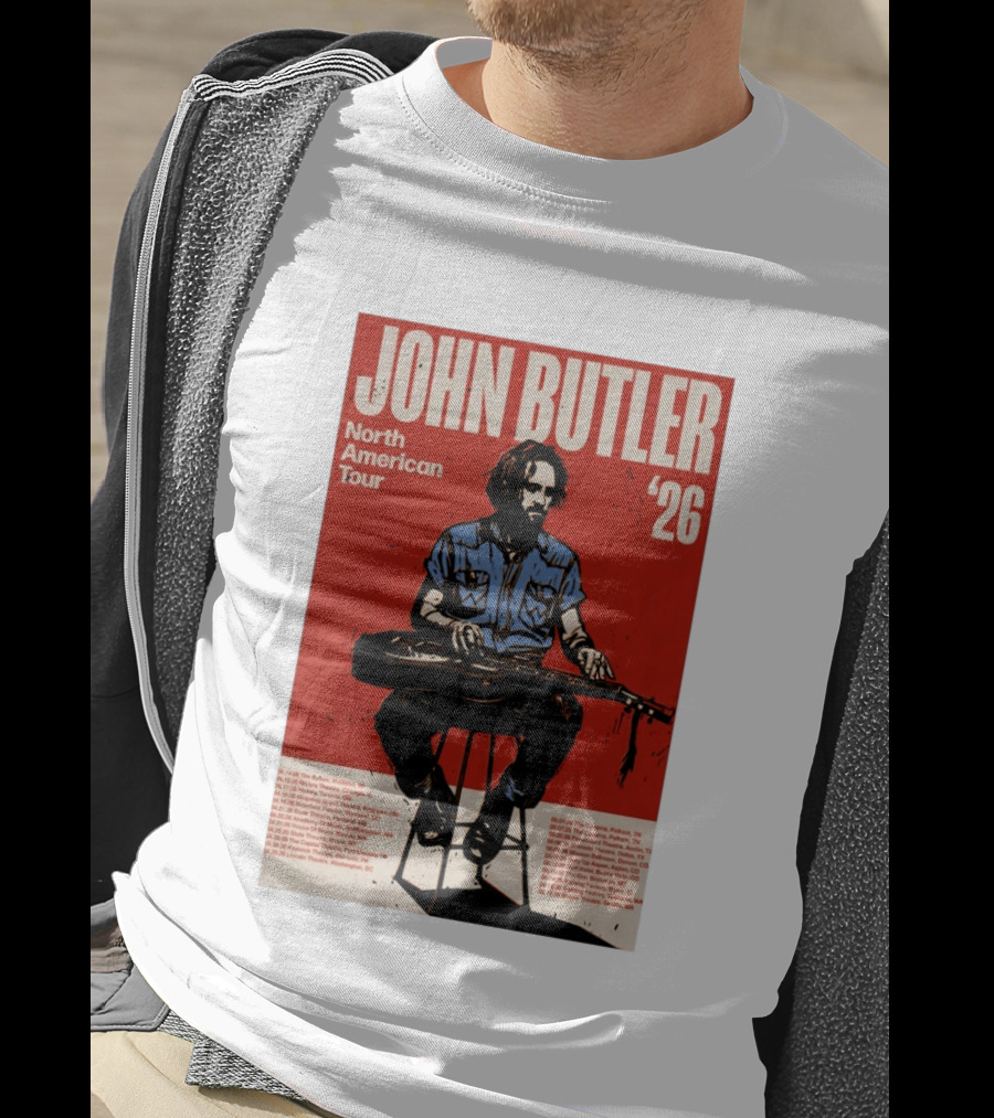 John Butler North American Tour 2026 Shows T-Shirt
