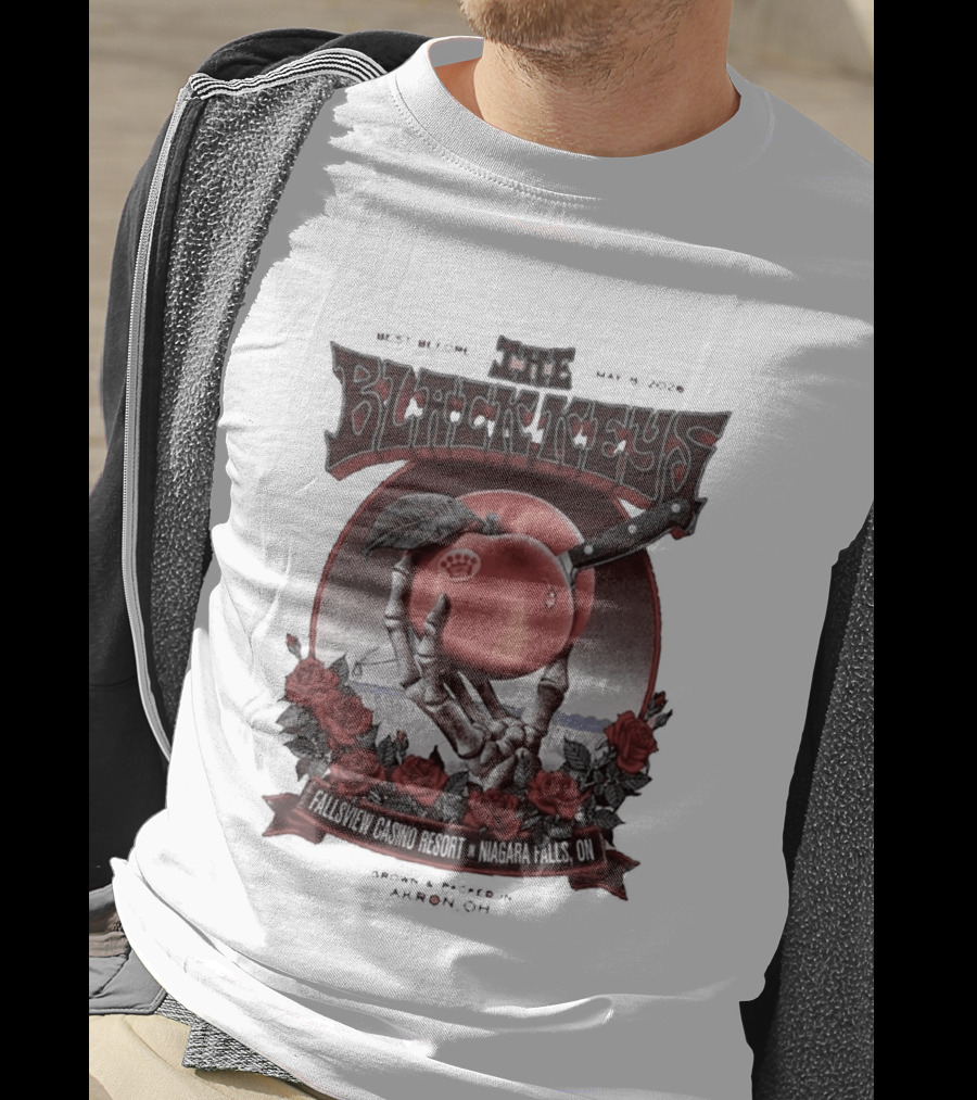 The Black Keys Niagara Falls 2026 May 8 Fallsview Casino Resort Ontario Event T-Shirt