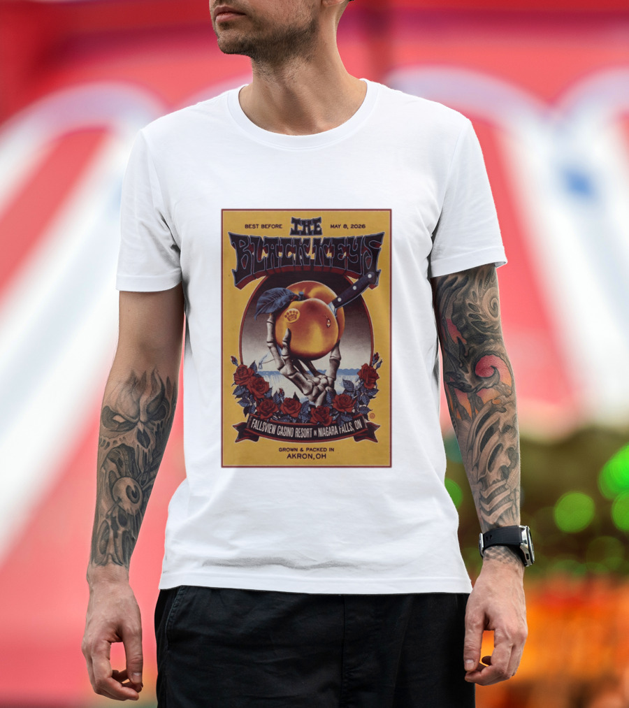 The Black Keys Fallsview Casino Resort Niagara Falls ON May 8 2026 Akron OH T-Shirt
