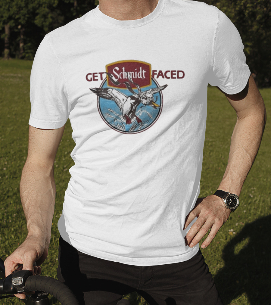 Schmidt Beer Get Schmidt Faced Goose T-Shirt