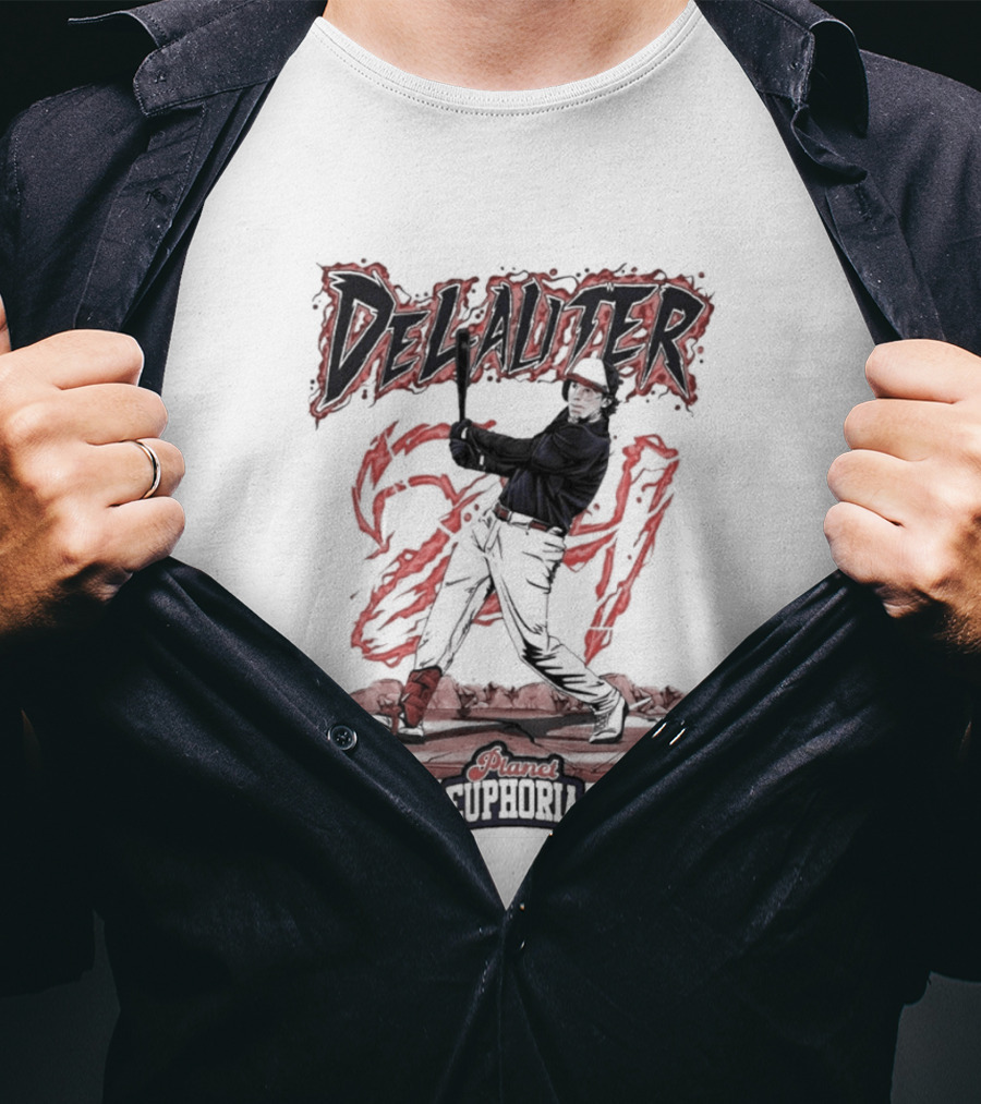 DeLauter Cosmic Euphoria Red Swing 21 T-Shirt