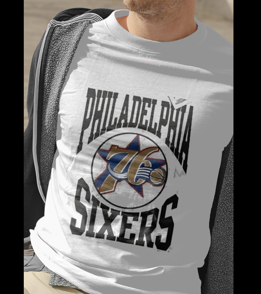 Philadelphia 76ers Rhiannon Ally Good Morning America Grey T-Shirt