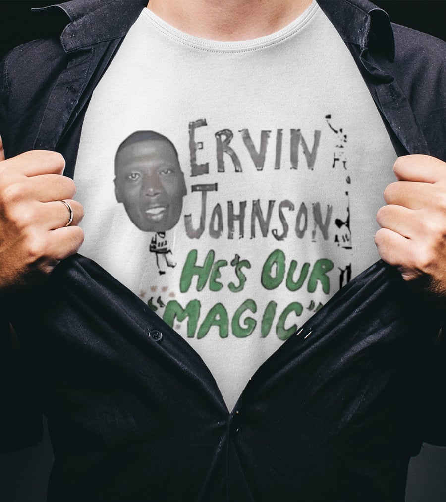 Ervin Johnson He's Our Magic With Basketball Player T-Shirt