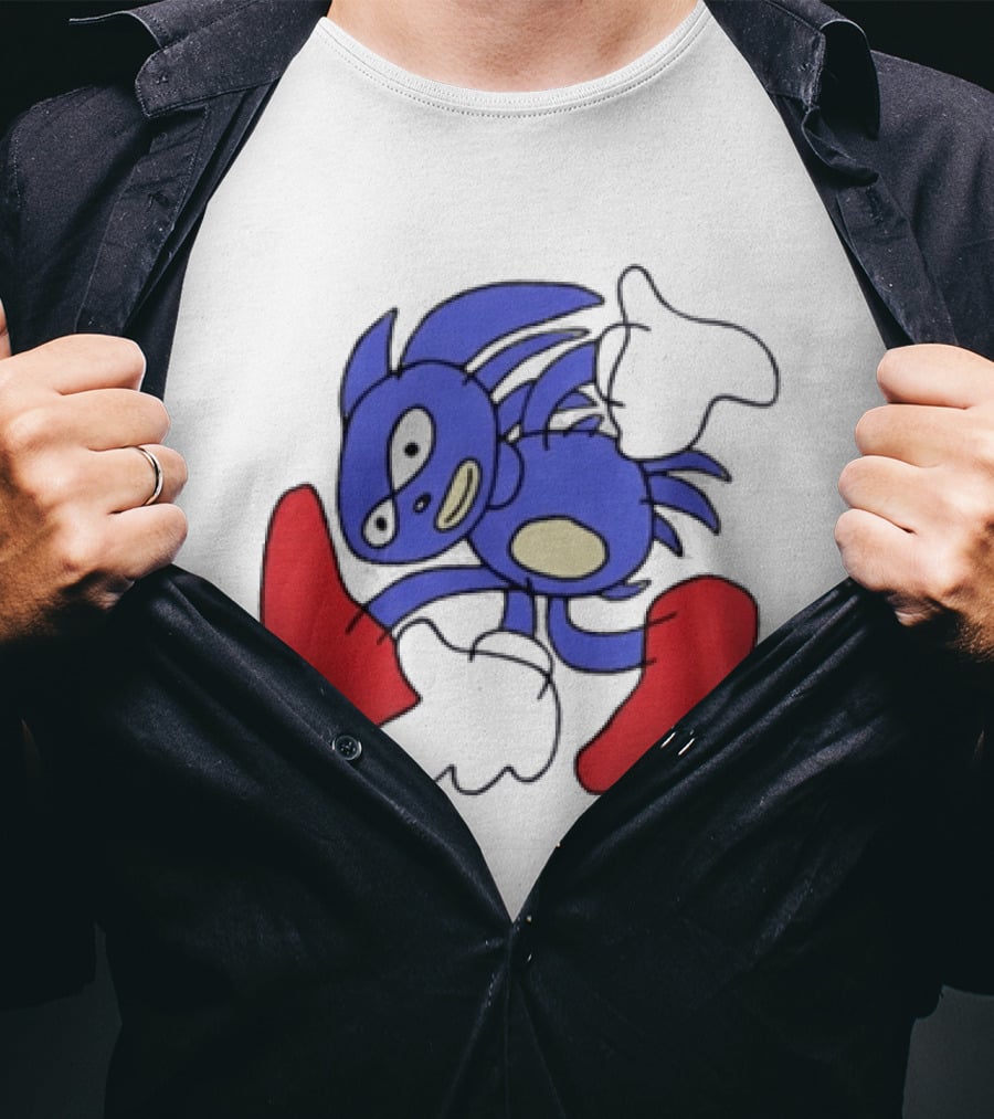 Sanic Hegehog Meme Sega T-Shirt
