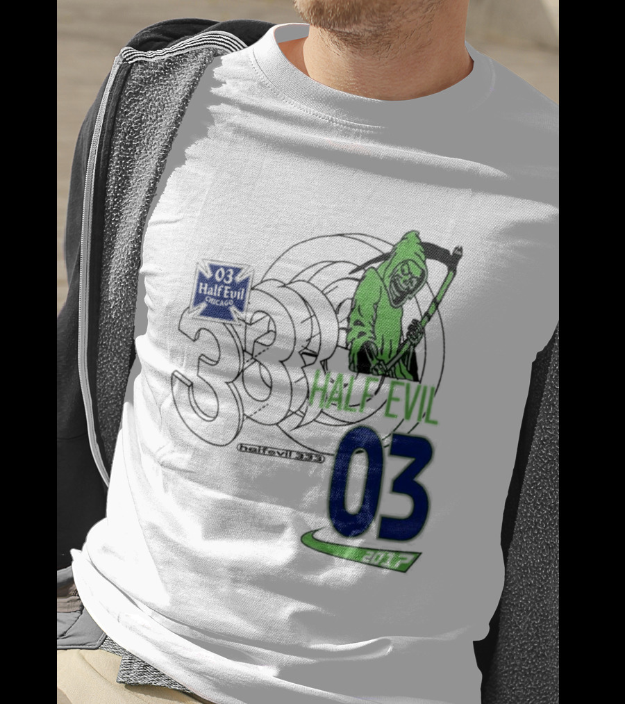 Halfevilco 333 Male Evil 03 Grim Reaper T-Shirt