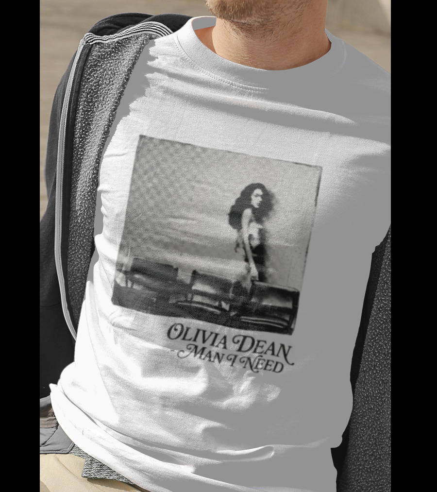 Man I Need Olivia Dean Iconic Black And White Image T-Shirt