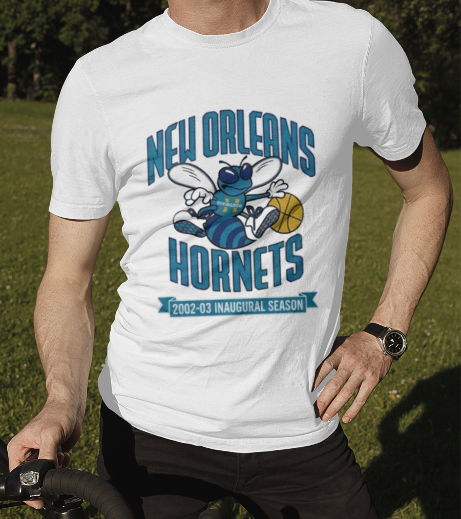 New Orleans Hornets Inaugural Season Basketball T-Shirt