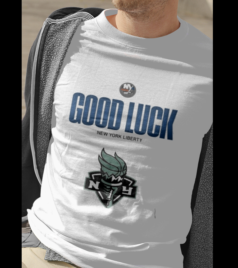 Good Luck New York Liberty NY Collaboration T-Shirt