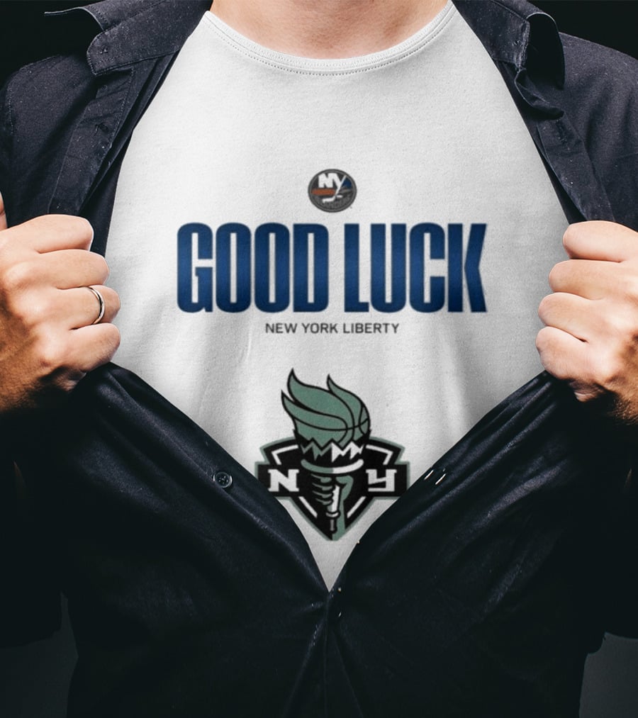Good Luck New York Liberty NY Collaboration T-Shirt