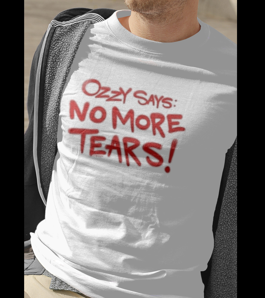 Ozzy Says No More Tears Toddler Red T-Shirt