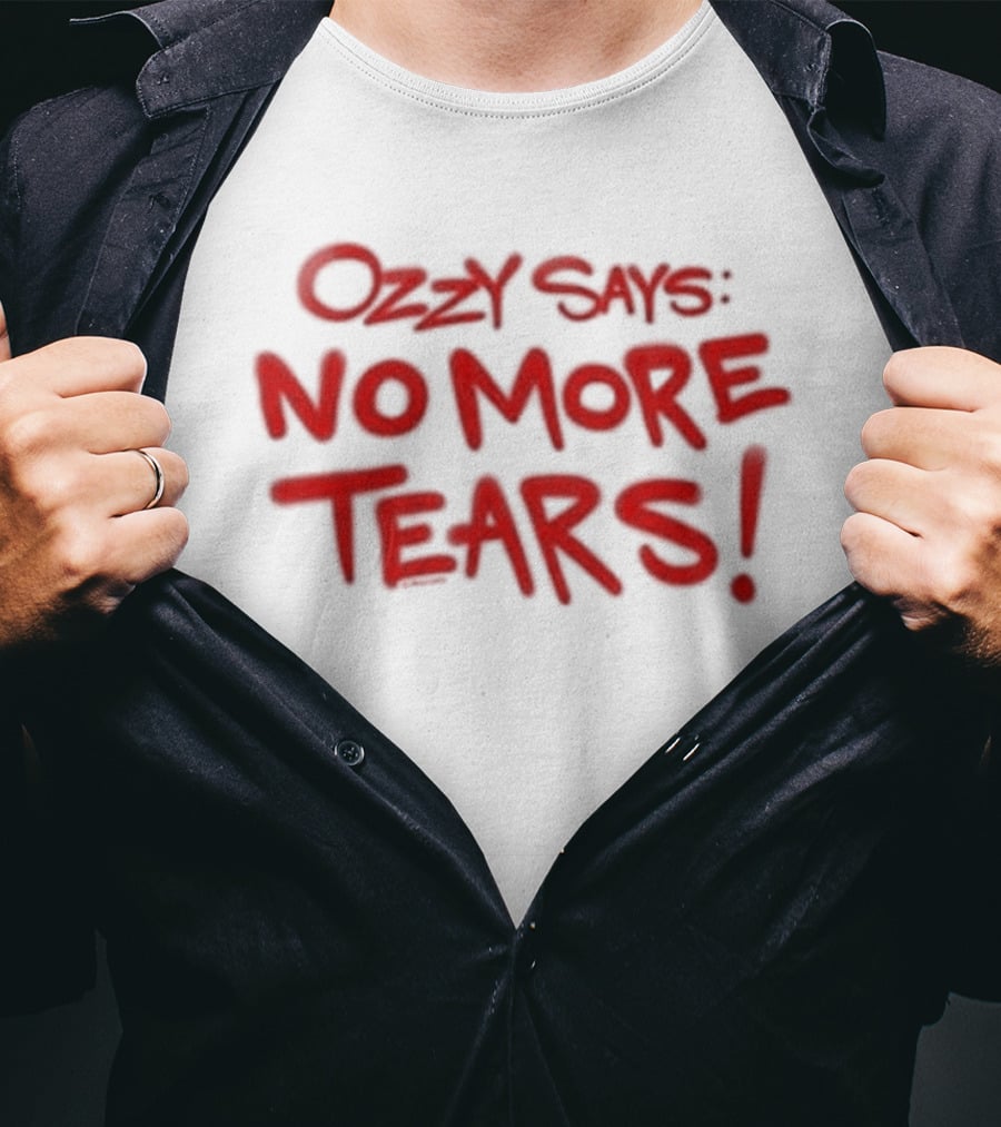 Ozzy Says No More Tears Toddler Red T-Shirt