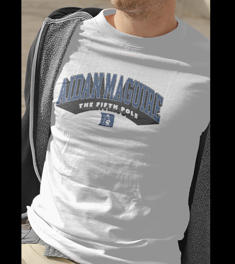 Aidan Maguire Duke Lacrosse The Fifth Pole Blue Devil T-Shirt