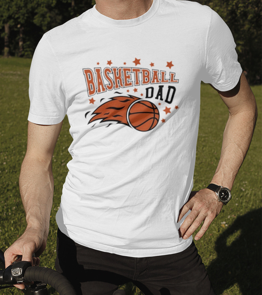 Basketball Dad Flame Stars 2026 T-Shirt