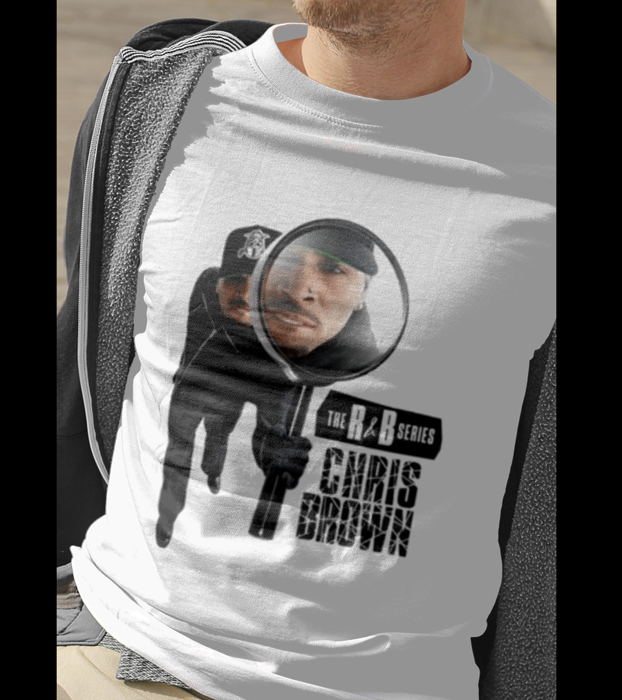 Chris Brown R&B Series Magnified Music Icon Magnifying Glass T-Shirt