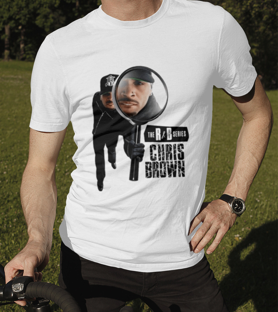 Chris Brown R&B Series Magnified Music Icon Magnifying Glass T-Shirt