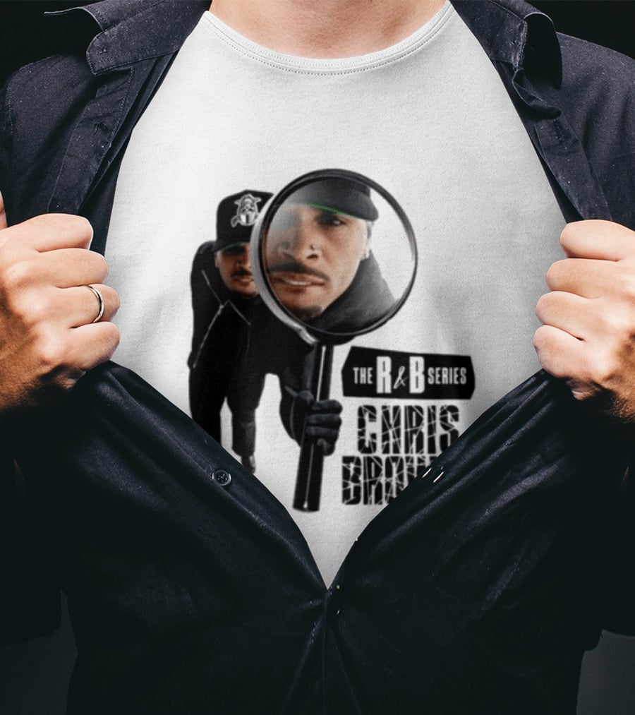 Chris Brown R&B Series Magnified Music Icon Magnifying Glass T-Shirt