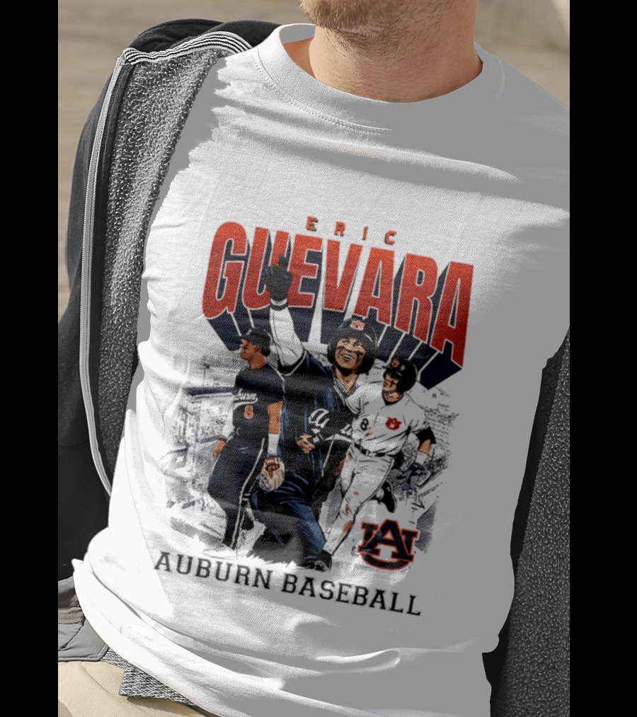 Eric Guevara Auburn Baseball Tigers Skyline T-Shirt