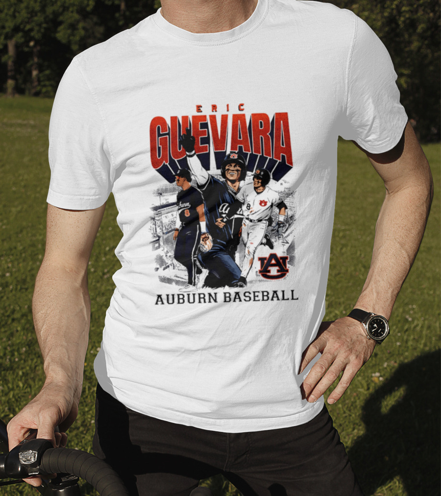 Eric Guevara Auburn Baseball Tigers Skyline T-Shirt