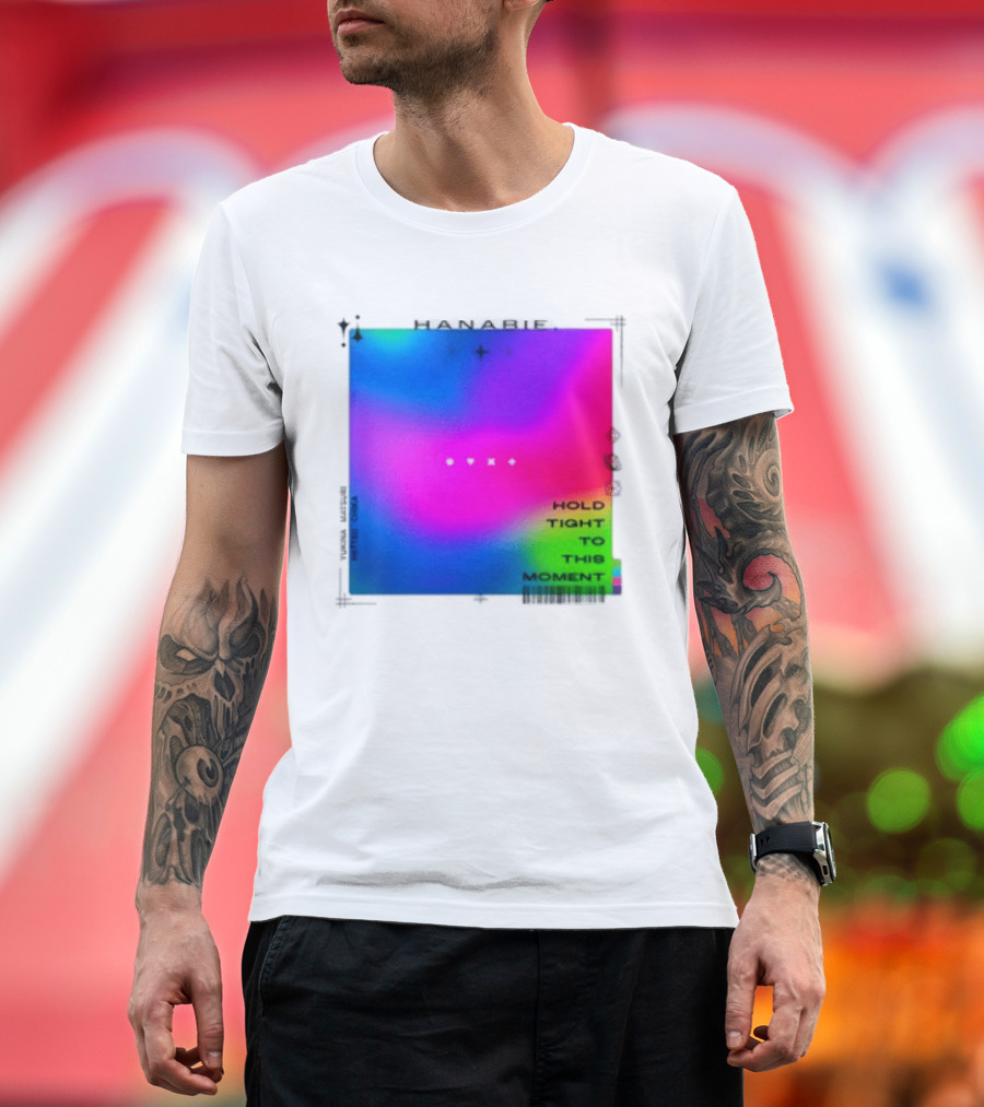 Hanabie Hold Tight To This Moment Vivid Neon Aesthetic T-Shirt