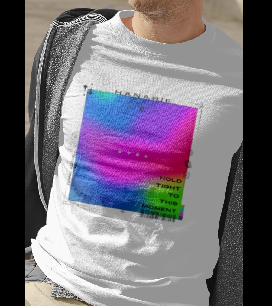 Hanabie Hold Tight To This Moment Vivid Neon Aesthetic T-Shirt