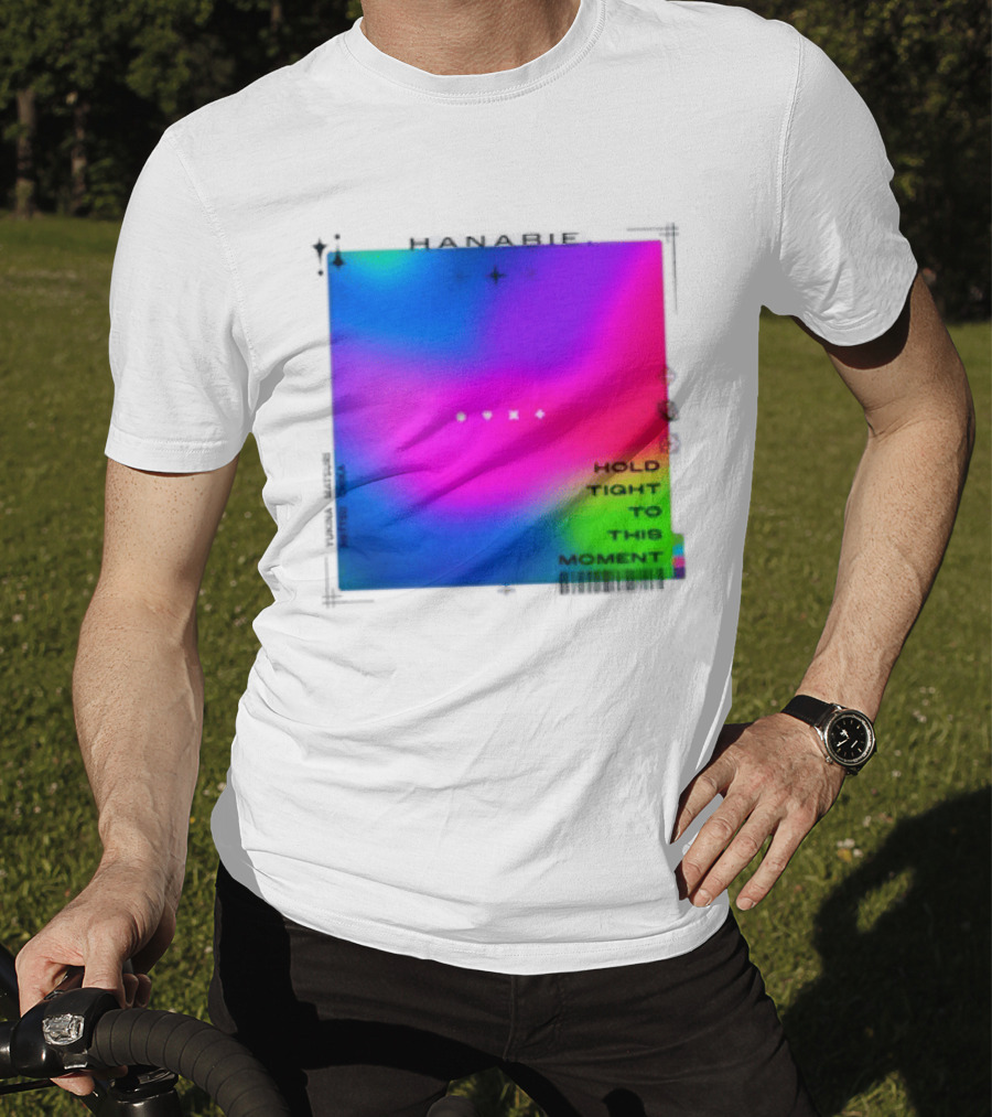 Hanabie Hold Tight To This Moment Vivid Neon Aesthetic T-Shirt