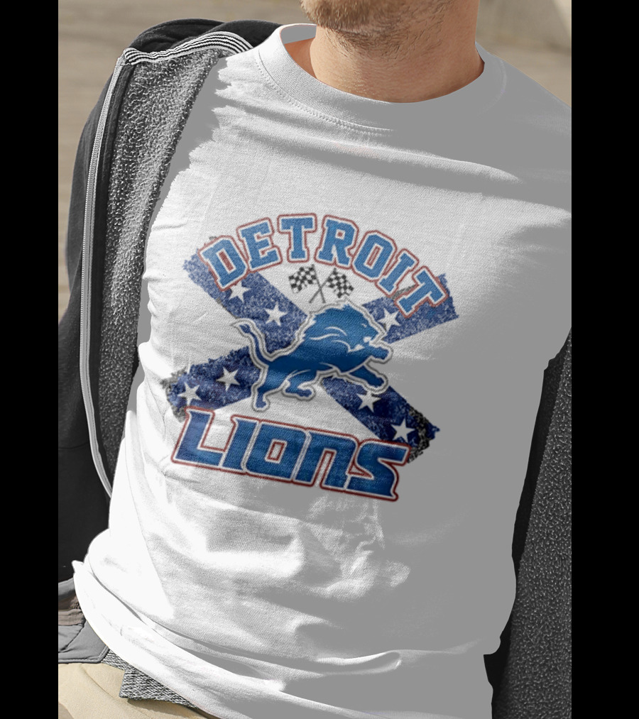 Detroit Lions X The Dukes Of Hazzard Caricature T-Shirt
