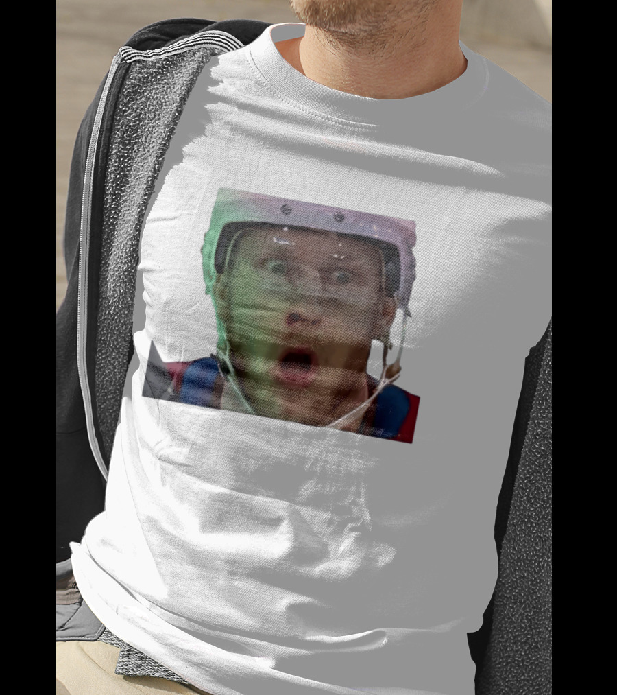 Nathan MacKinnon What The Puck Reaction Hockey T-Shirt