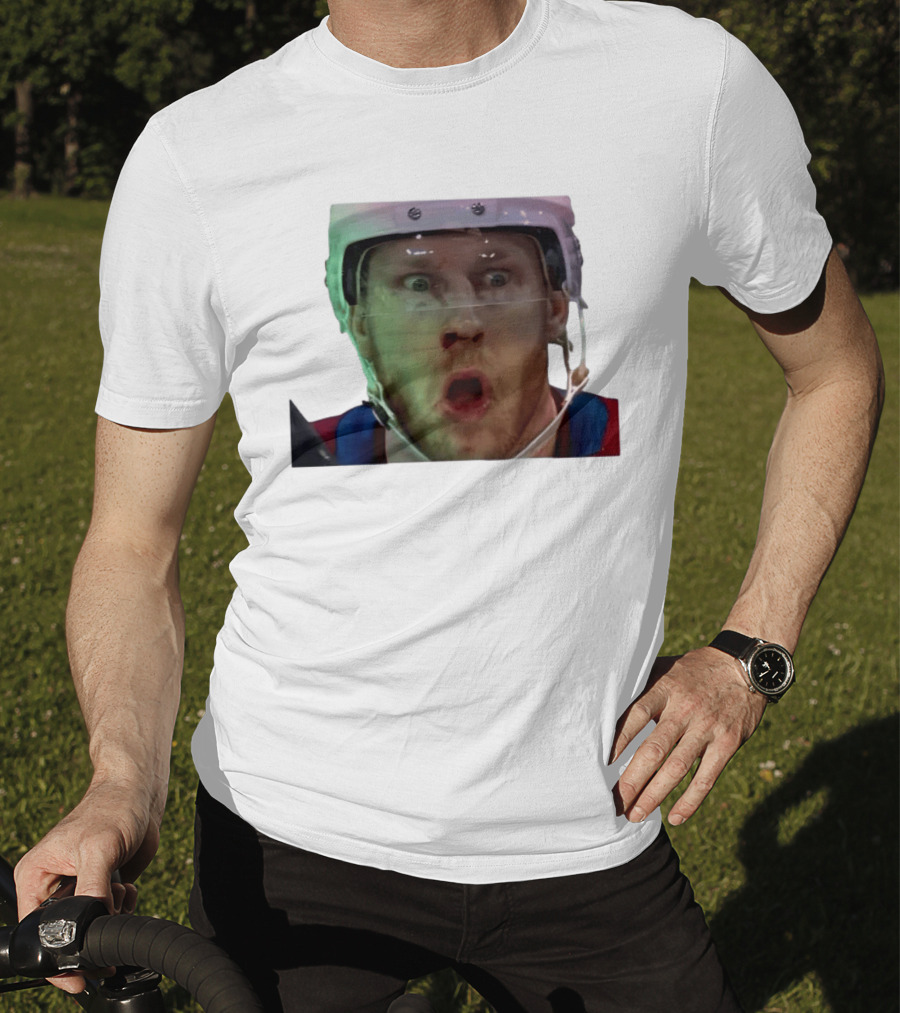 Nathan MacKinnon What The Puck Reaction Hockey T-Shirt