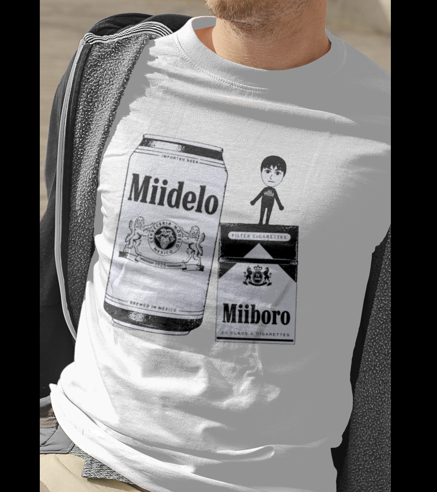 Miidelo Miiboro Tomodachi Life Mii Modelo Marlboro T-Shirt