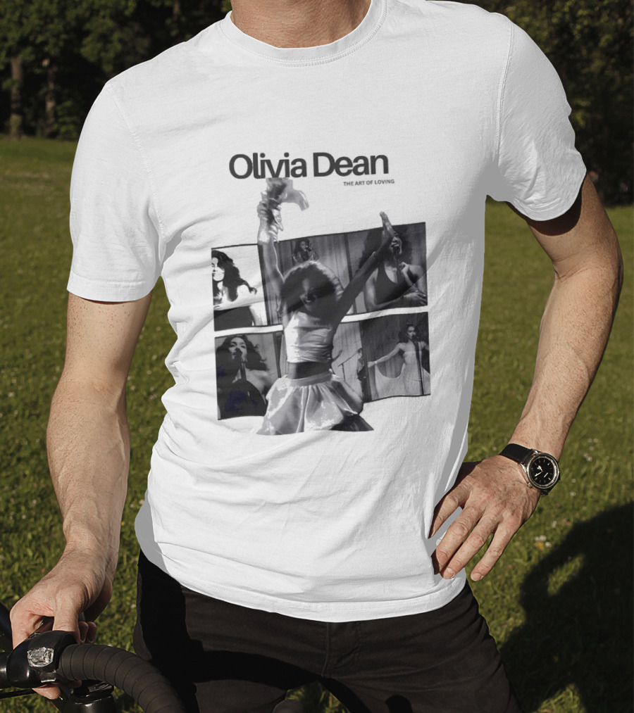 Olivia Dean Concert Performance Collage Black And White Photography T-Shirt