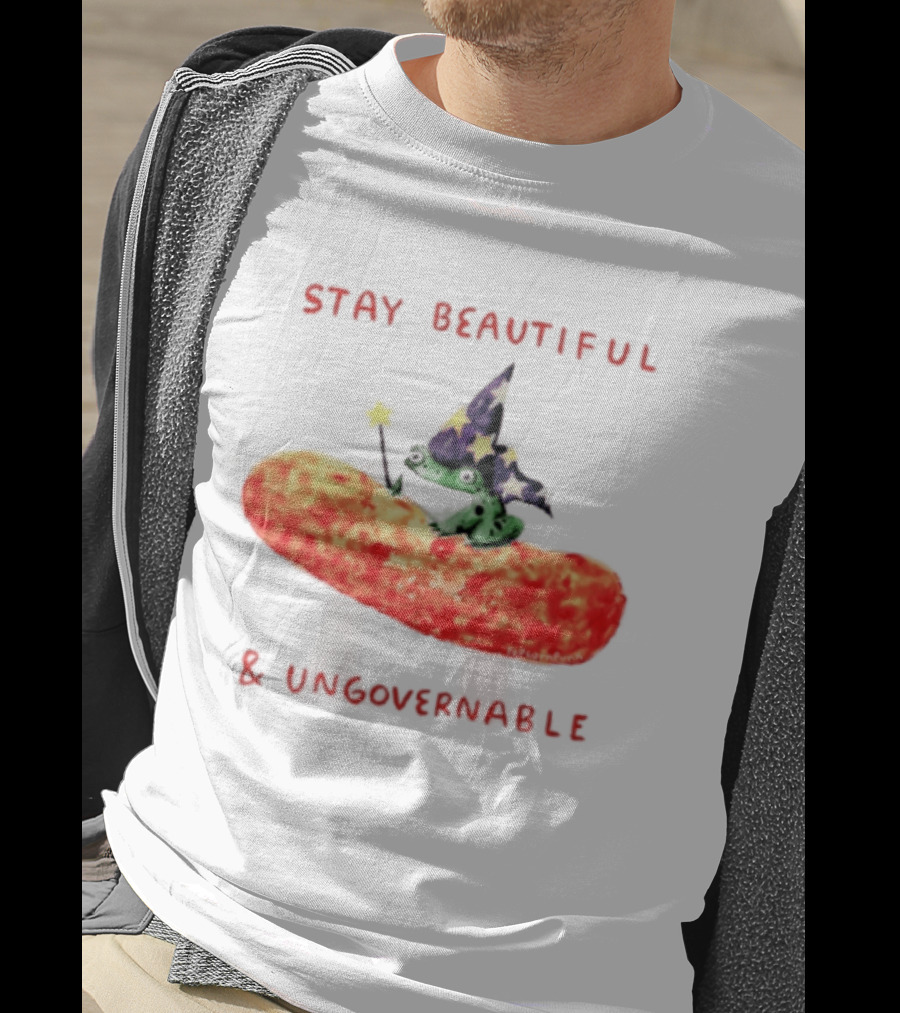 Stay Beautiful Ungovernable Wizard Frog Cheese Magic T-Shirt