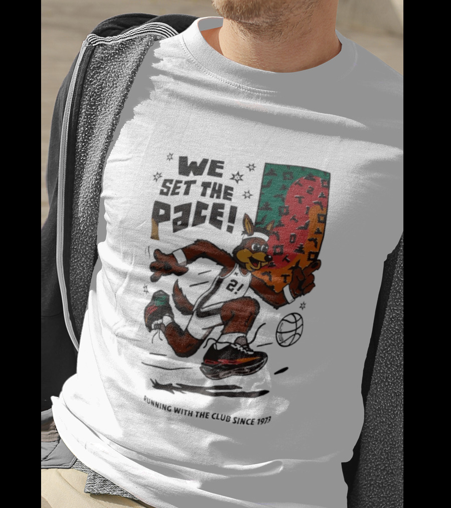 San Antonio Spurs We Set The Pace Running With The Club Since 1973 T-Shirt