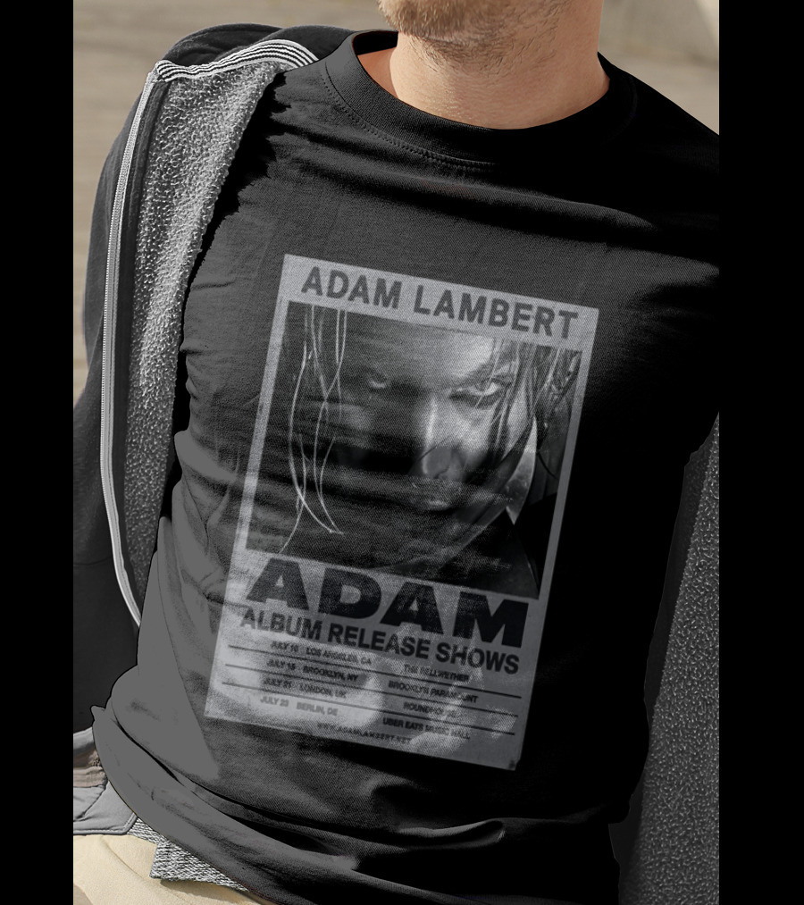 Adam Lambert Album Release Shows 2026 Los Angeles Brooklyn London Berlin T-Shirt