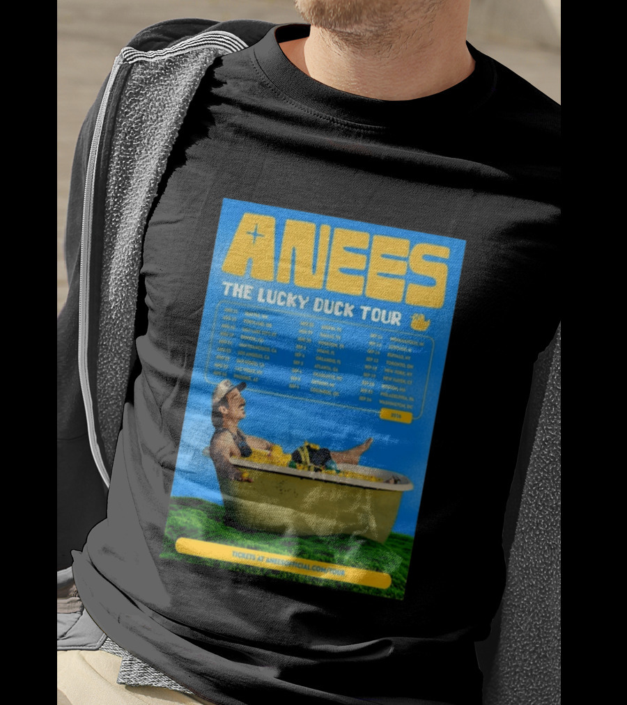 Anees The Lucky Duck Tour 2026 Dates Tickets Bath Tub T-Shirt