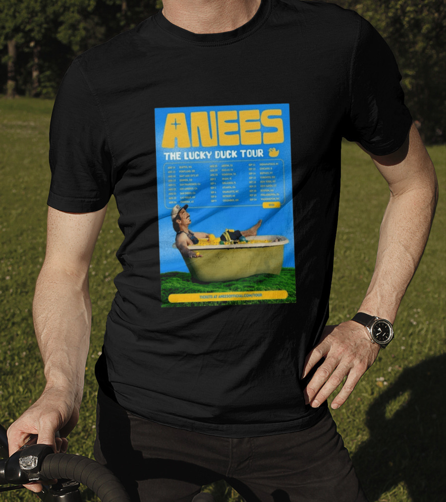 Anees The Lucky Duck Tour 2026 Dates Tickets Bath Tub T-Shirt