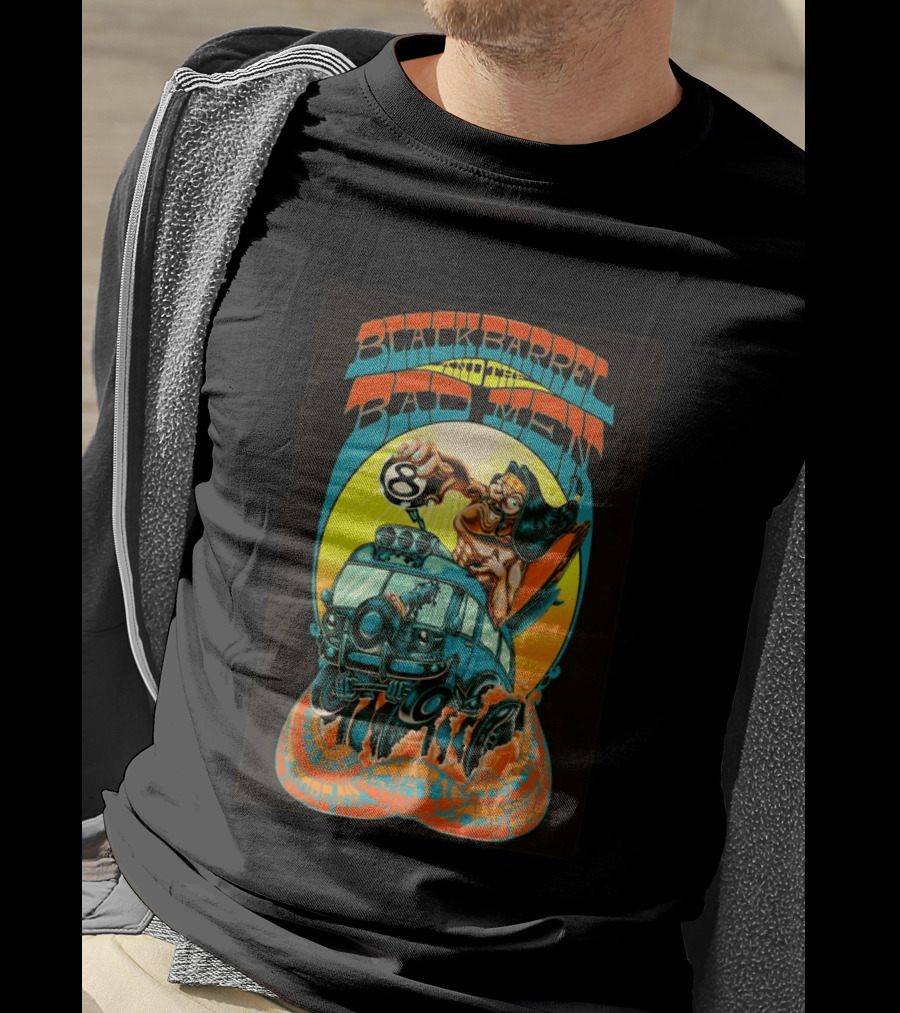 Black Barrel And The Bad Men Hope AK 5 16 2026 Psychedelic Van Race T-Shirt