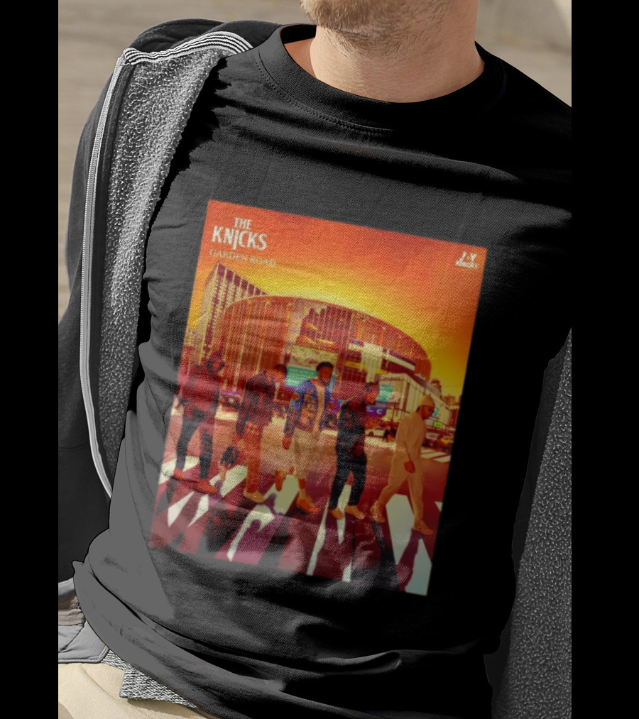The Knicks Garden Road New York Knicks Madison Square Garden Abbey Road T-Shirt