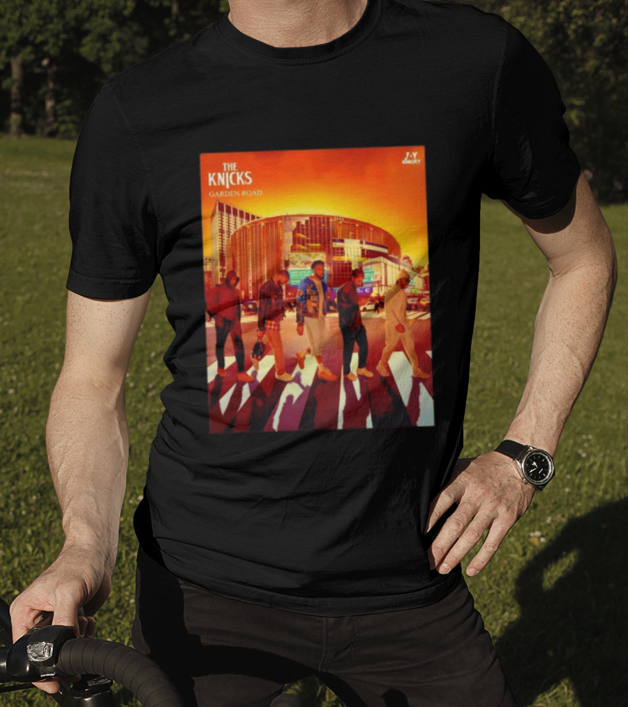 The Knicks Garden Road New York Knicks Madison Square Garden Abbey Road T-Shirt