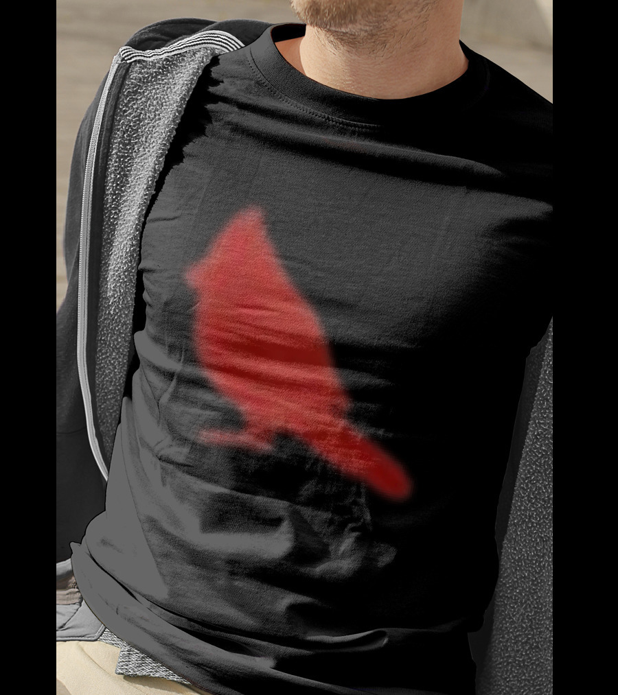 The Slumerican Cardinal Red Bird Stylized T-Shirt