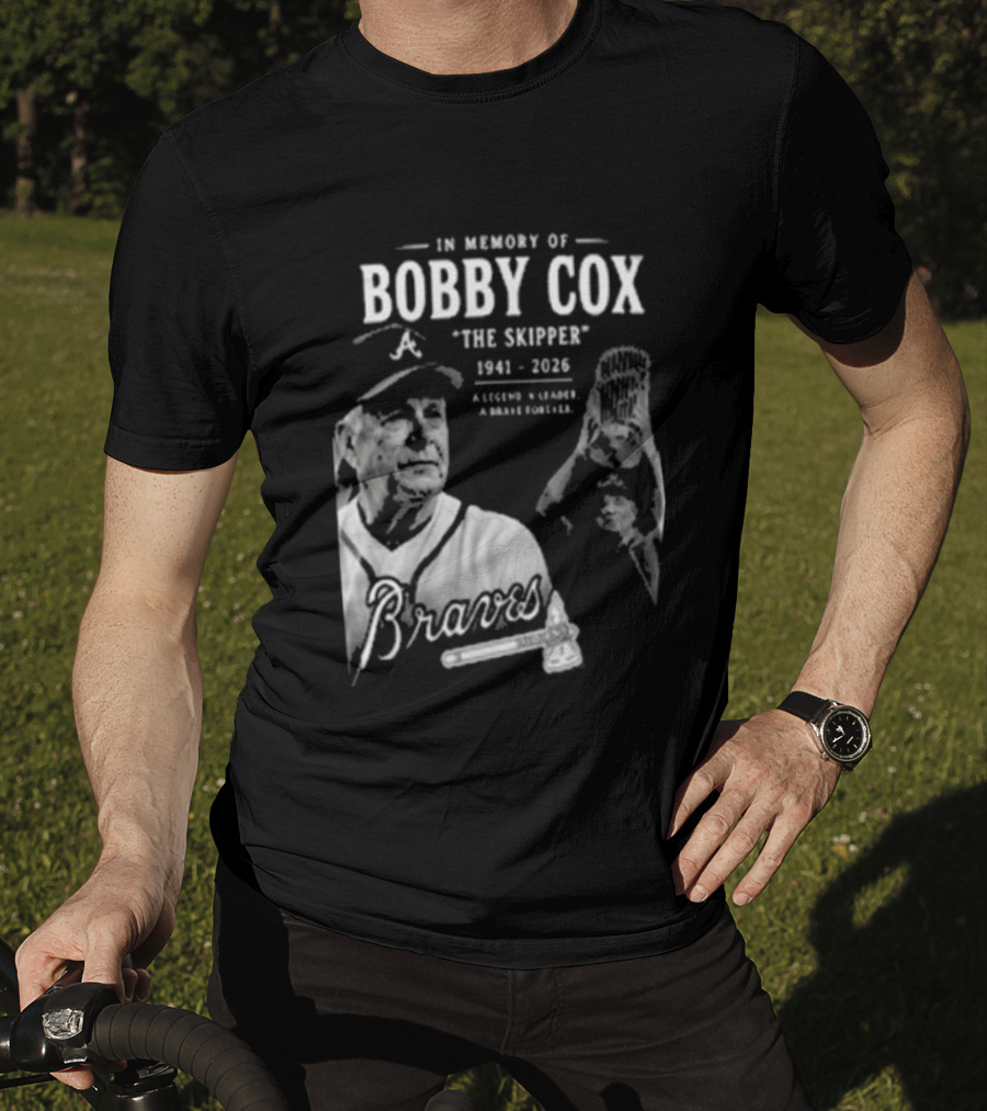 In Memory Of Bobby Cox The Skipper 1941 2026 Braves Legend Baseball Manager T-Shirt
