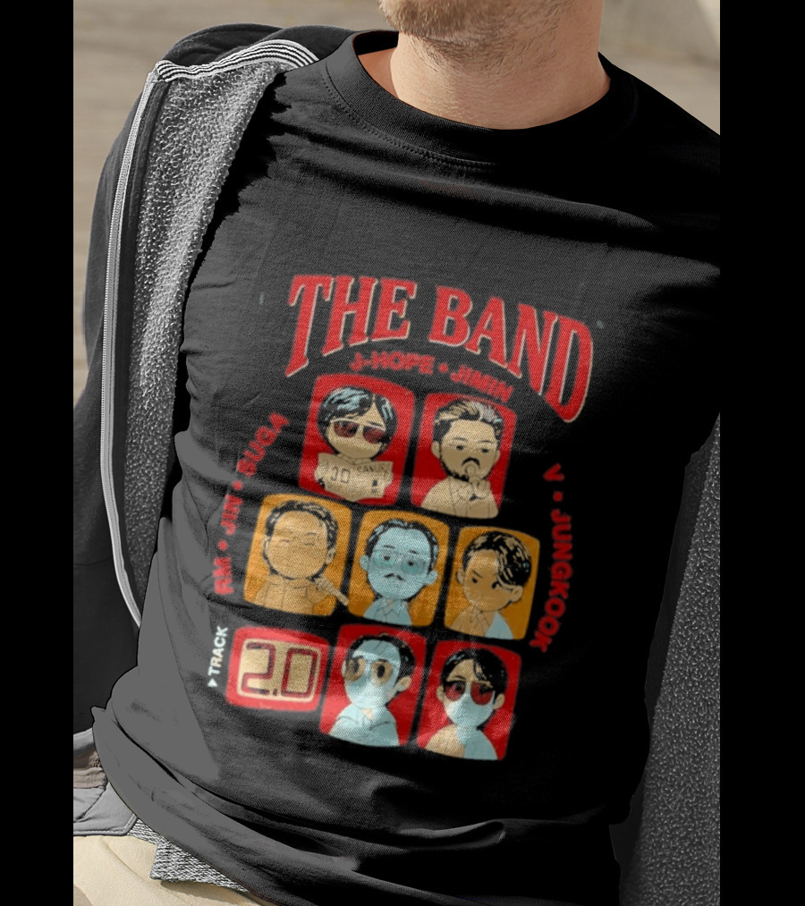 The Band RM Jin Suga J Hope Jimin V Jungkook 20 Arirang BTS World Tour 2.0 T-Shirt