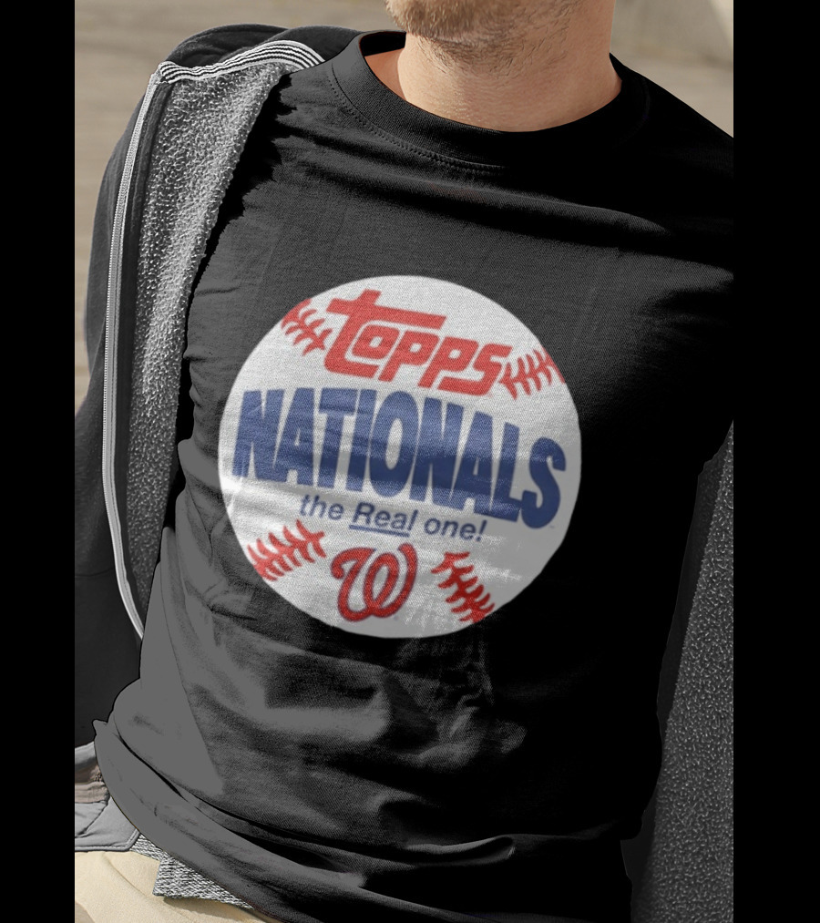 Topps Nationals The Real One MLB W Baseball T-Shirt