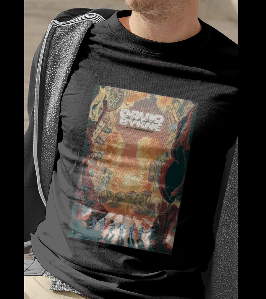 David Byrne Who Is The Sky North American Tour 2026 Vintage Retro Cityscape T-Shirt