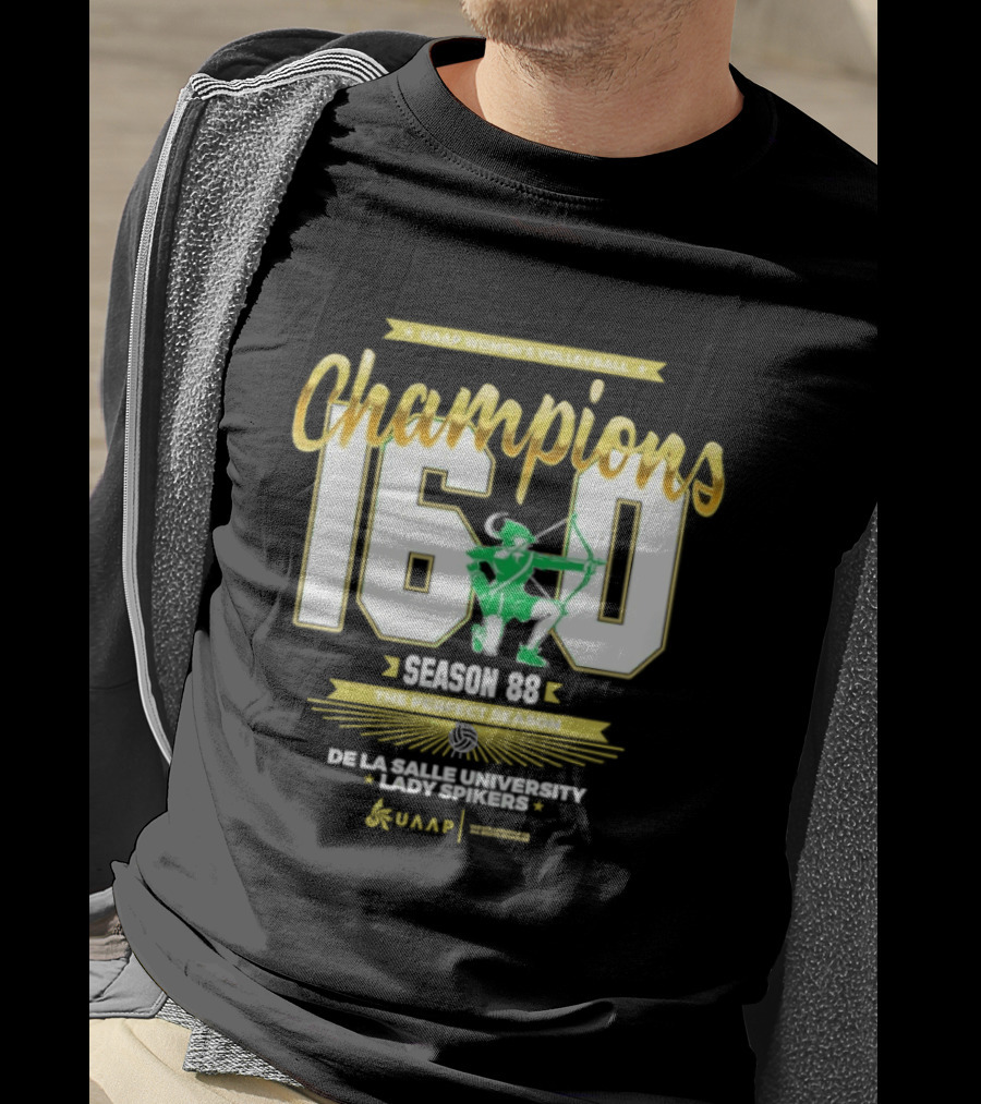 UAAP Women's Volleyball Champions 16 0 Season 88 Perfect De La Salle Lady Spikers T-Shirt