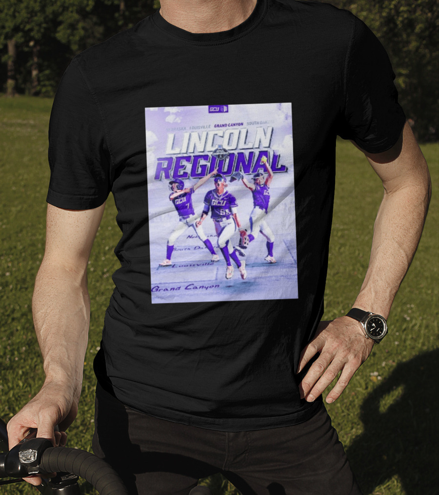 Grand Canyon Antelopes Softball Lincoln Regional Nebraska Louisville South Dakota GCU T-Shirt