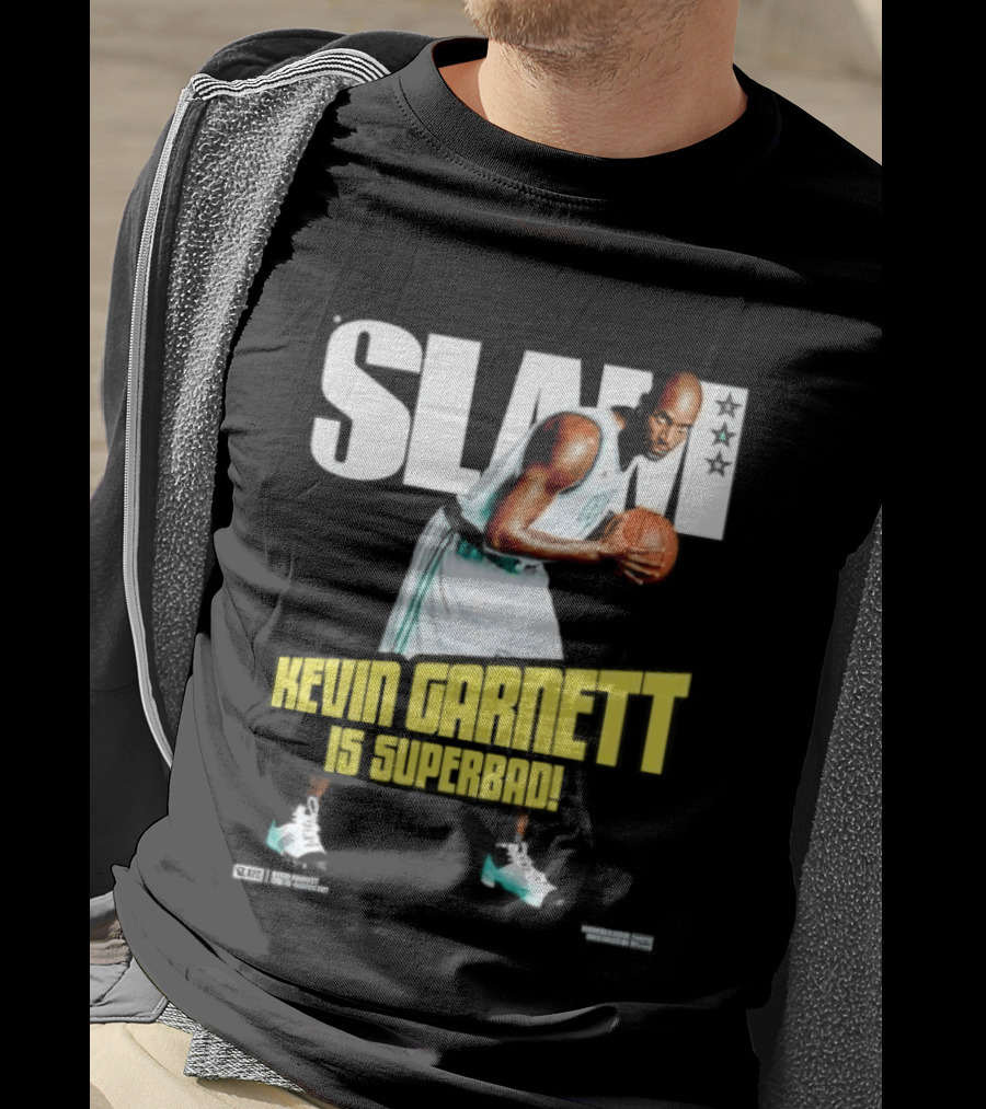 Slam Kevin Garnett Is Superbad Celtics Basketball T-Shirt