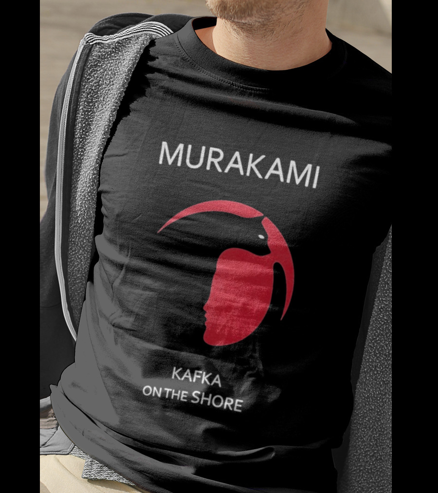 Murakami Kafka On The Shore Red Face T-Shirt