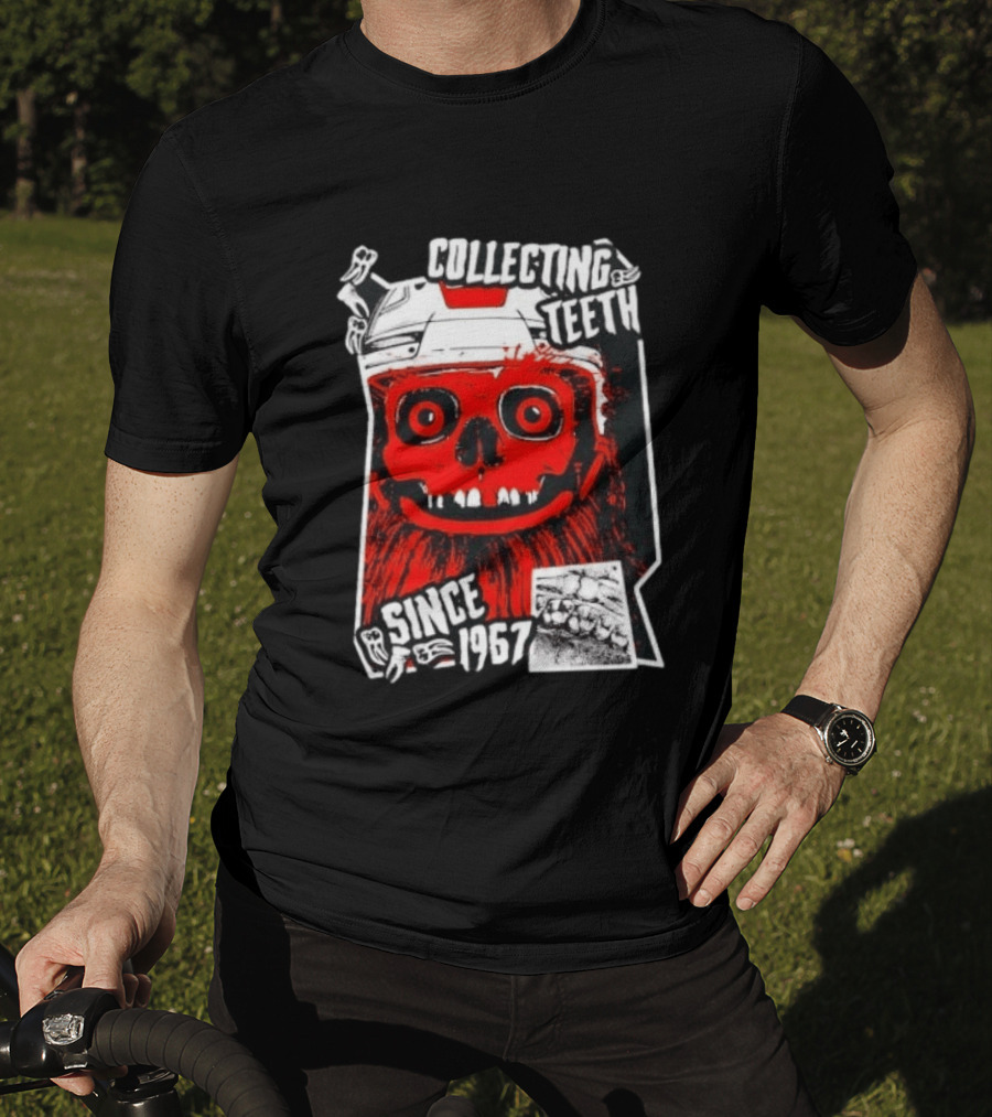 Philadelphia Flyers Gritty Collecting Teeth Since 1967 Monster Face Helmet T-Shirt